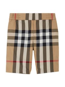 Burberry Kids short Halford imprimé - Tons neutres