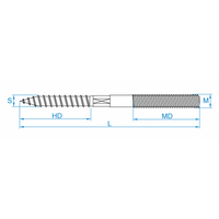 Stokeind rvs 304 m 6x 120 - thumbnail