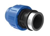 Kirchhoff PP overgangsstuk, 20 mm x 1/2"IT, klemkoppeling voor HDPE - 984843117