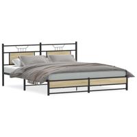 Bedframe zonder matras hout sonoma eikenkleurig 160x200 cm