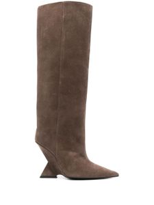 The Attico mules Cheope 105 mm en daim - Marron