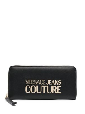 Versace Jeans Couture portefeuille à logo embossé - Noir