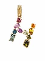 Dolce & Gabbana pendentif Rainbow Alaphabet H en or 18ct orné de pierres variées - thumbnail