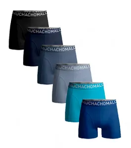 Muchachomalo 6-Pack Heren Boxershort -  All day Blue