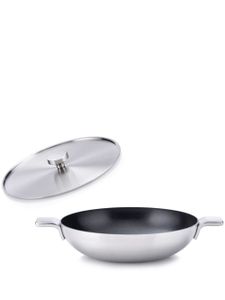 Alessi wok en acier inoxydable (28cm) - Argent