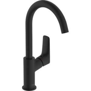 Hansgrohe Logis wastafelkraan 210 draaibare uitloop matzwart 71131670