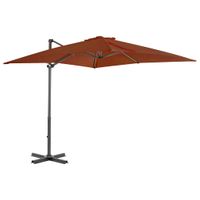 Zweefparasol met aluminium paal 250x250 cm terracottakleurig - thumbnail