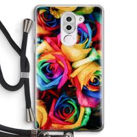 Neon bloemen: Honor 6X Transparant Hoesje met koord