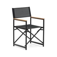Kave Home Inklapbare Tuinstoel 'Llado' kleur Zwart