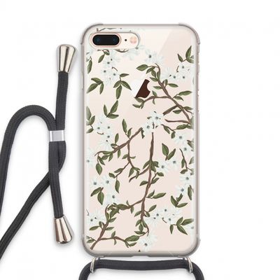 Blossoming spring: iPhone 7 PLUS Transparant Hoesje met koord