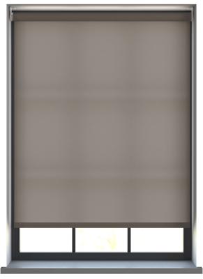 Elektrisch Rolgordijn - Unicolour chocolade