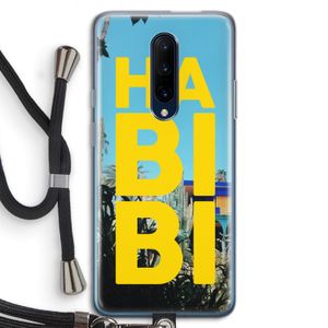 Habibi Majorelle : OnePlus 7 Pro Transparant Hoesje met koord