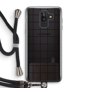 Rooster: Samsung Galaxy J8 (2018) Transparant Hoesje met koord