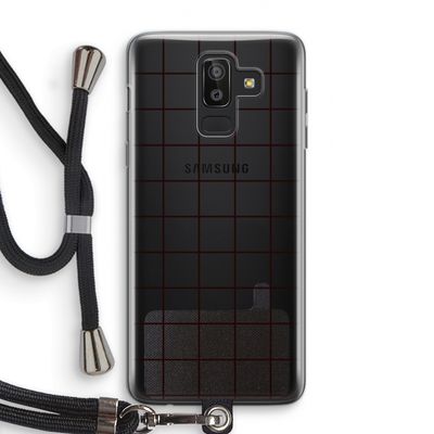 Rooster: Samsung Galaxy J8 (2018) Transparant Hoesje met koord