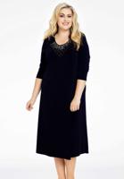 Yoek Jurk A-lijn strass | Blauw | Maat 58/60
