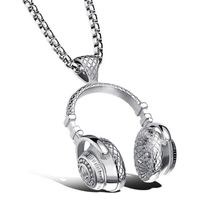 Mendes heren kettinghanger Headphone Silver