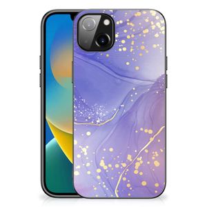 Kleurrijke Telefoonhoesje voor iPhone 14 Plus Watercolor Paars