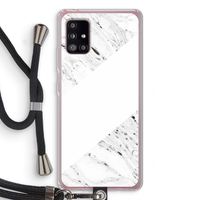 Biggest stripe: Samsung Galaxy A51 5G Transparant Hoesje met koord