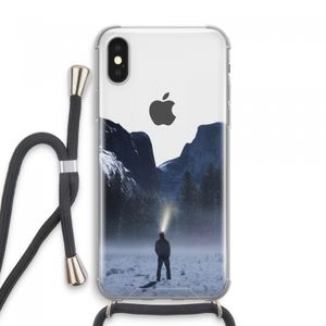 Wanderlust: iPhone XS Max Transparant Hoesje met koord