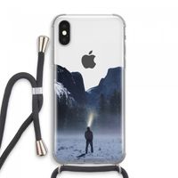Wanderlust: iPhone XS Max Transparant Hoesje met koord Wanderlust: iPhone XS Max Transparant Hoesje met koord