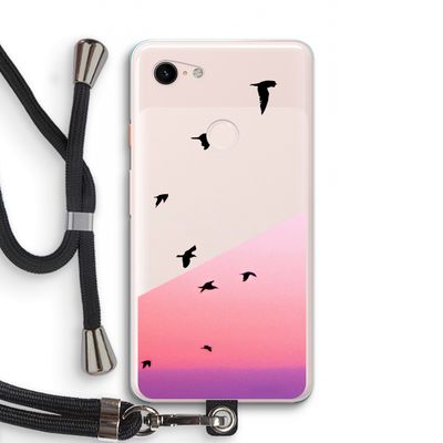 Fly away: Pixel 3 XL Transparant Hoesje met koord