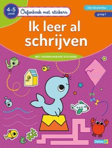 Deltas oefenboek met stickers ik leer al schrijven 4-5jaar