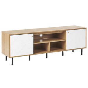 Beliani PALMER - TV-kast-Lichte houtkleur-MDF