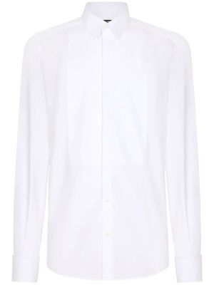 Dolce & Gabbana chemise de smoking en coton - Blanc