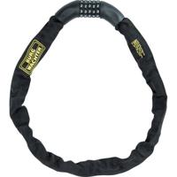 Fietskettingslot - BURG WACHTER - 280 C 90 ZWART - Staal 6 mm, omhuld, code