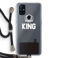 King zwart: OnePlus Nord N10 5G Transparant Hoesje met koord
