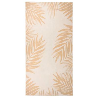 VidaXL Buitenkleed met bladpatroon platgeweven 100x200 cm