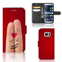Samsung Galaxy S7 | Wallet Case | met Pasjes | Liefde - Origineel Romantisch Cadeau
