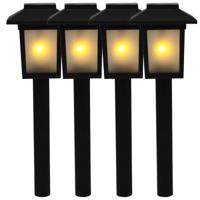 Benson Tuinlamp prikspot - 15x - solar - vlam effect 34,5 cm - sfeervolle tuinverlichting