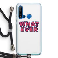Whatever: Huawei P20 Lite (2019) Transparant Hoesje met koord