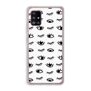 Eye pattern #2: Samsung Galaxy A51 5G Transparant Hoesje