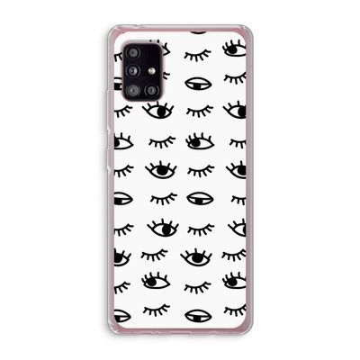 Eye pattern #2: Samsung Galaxy A51 5G Transparant Hoesje