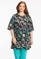 Yoek Tuniek wide bottom FOLK | Zwart | Maat 54/56