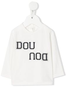 Douuod Kids sweat à logo imprimé - Blanc