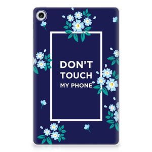 Lenovo Tab M10 Plus (3e generatie) Print Case Flowers Blue DTMP