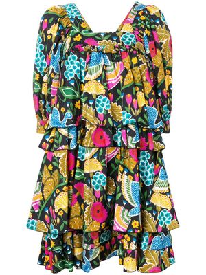 La DoubleJ robe imprimée Colombo Grande - Bleu