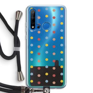 Bollen: Huawei P20 Lite (2019) Transparant Hoesje met koord
