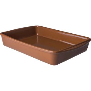 Tapas oven schaal 2,4 liter terracotta 33 x 22 x 5 cm