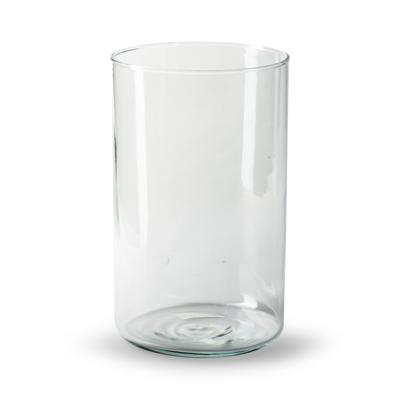 Jodeco Chelsea - helder transparant glas - cilinder vaas - 12,5 x 20 cm