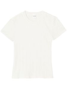 RE/DONE t-shirt en maille pointelle - Blanc