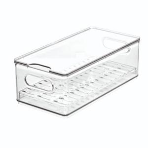 iDesign - Koelkast Organizer met Lekbak, 15.2 x 30.5 x 10.7 cm, Kunsts