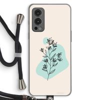 Violets are blue: OnePlus Nord 2 5G Transparant Hoesje met koord