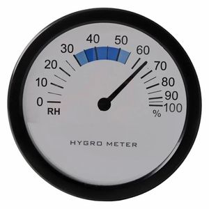 Hygrometer/luchtvochtigheidsmeter - kunststof - D8,5 cm