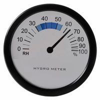 Hygrometer/luchtvochtigheidsmeter - kunststof - D8,5 cm