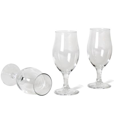 Bormioli Bierglazen Speciaalbier op voet - 520 ml - 20 cm - 3x stuks - Hoge luxe glazen Bormioli Bierglazen Speciaalbier op voet - 520 ml - 20 cm - 3x stuks - Hoge luxe glazen