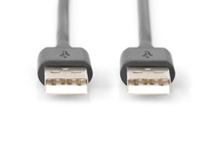 Digitus 5m USB 2.0 A/A USB-kabel USB A Zwart